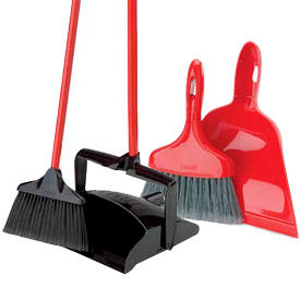 hand held broom and dust pan