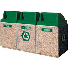 Concrete 2 & 3 Bin Recycle Units