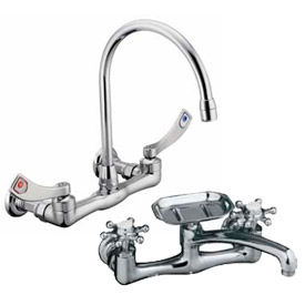 Wall Mounted Widespread Kitchen Faucets