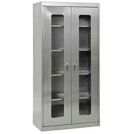 Sandusky Stainless Steel Clear View Cabinets