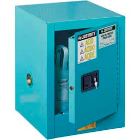 Justrite® ChemCor® Lined Compact, Countertop And Undercounter Acid Corrosive Cabinets