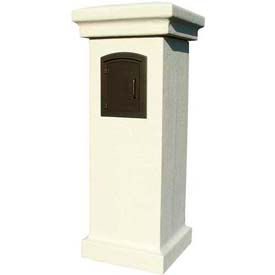 QualArc Manchester Stucco Locking Column Mailboxes