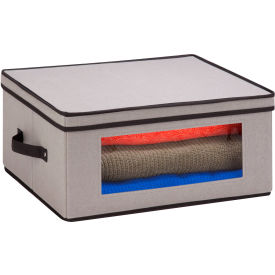 Natural Canvas Storage Boxes With Window