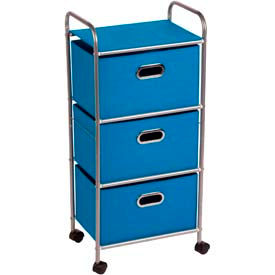 3 Fabric Drawer Rolling Carts