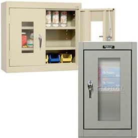 Clear-View Door Wall Mounted Storage Cabinets