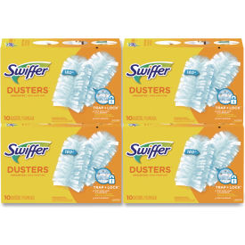 Swiffer® Dusters Refill Dust Lock Fiber Unscented Light Blue 10/Box 4 Box/Carton