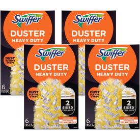 Swiffer® Heavy Duty Dusters Refill Dust Lock Fiber Yellow 6/Box 4 Box/Case