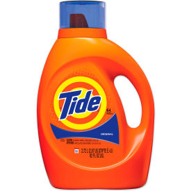 Tide Liquid Laundry Detergent, Original Scent, 64 Loads, 92 oz. Bottle, 4/Case