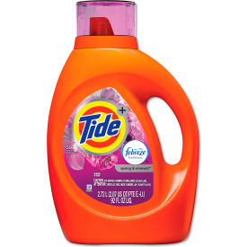 Plus Febreze Liquid Laundry Detergent, Spring and Renewal, 92 oz. Bottle, 4/Case
