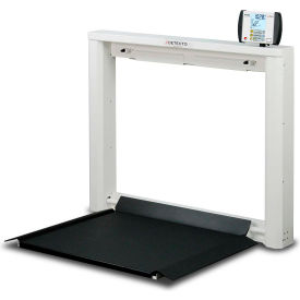 Cardinal Scale Mfg/Detecto Scale Co 7550 Detecto 7550 Wall Mountable Digital Wheelchair Scale with Fold Down Platform, 1000 lb x 0.2 lb image.