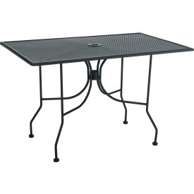 Phoenix Office Furn. OF3048MMBK Premier Hospitality Furniture 30" x 48" Rectangular Table Black With Butterfly Legs image.