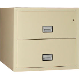 PHOENIX SAFE INTERNATIONAL LLC LAT2W31P Phoenix Safe Lateral 31" 2-Drawer Fire and Water Resistant File Cabinet, Putty - LAT2W31P image.