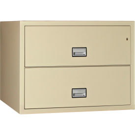 PHOENIX SAFE INTERNATIONAL LLC LAT2W38P Phoenix Safe Lateral 38" 2-Drawer Fire and Water Resistant File Cabinet, Putty - LAT2W38P image.