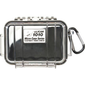 PELICAN PRODUCTS INC 1010-025-110 Pelican 1010 Watertight Micro Case With Liner 5-7/8" x 4-5/8" x 2-1/8", Black image.