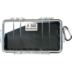 PELICAN PRODUCTS INC 1060-025-110 Pelican 1060 Watertight Micro Case With Liner 9-3/8" x 5-9/16" x 2-5/8", Black image.