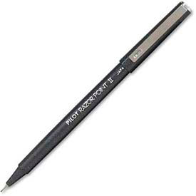 Pilot Pen Corporation 11009 Pilot® Razor Point II Marker Pen, Super Fine, Black Ink, Dozen image.
