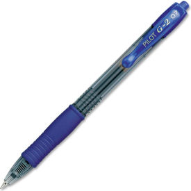 Pilot Pen Corporation 31021 Pilot® G2 Gel Retractable Rollerball Pen, Fine, 0.7mm, Blue Ink, Dozen image.