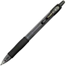 Pilot Pen Corporation 31256 Pilot® G2 Gel Retractable Rollerball Pen, Bold, 1.0mm, Black Ink, Dozen image.