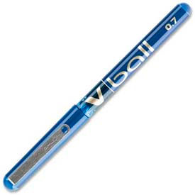 Pilot Pen Corporation 35113 Pilot® V Ball Rolling Ball Pen, Fine, 0.7mm, Blue Barrel/Ink, Dozen image.