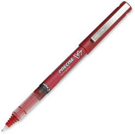 Pilot Pen Corporation 35352 Pilot® Precise V7 Rolling Ball Pen, Non-Refillable, Fine, 0.7mm, Red Ink, Dozen image.
