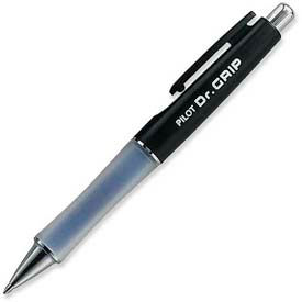 Pilot Pen Corporation 36100 Pilot® Dr. Grip Ballpoint Retractable Pen, Medium, Black Barrel/Ink image.