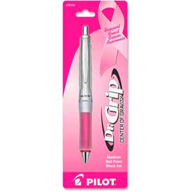 Pilot Pen Corporation 36192 Pilot® Dr. Grip Center of Gravity Ballpoint Retractable Pen, Black Ink, Pink Barrel image.