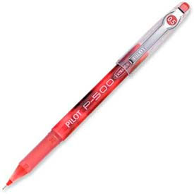 Pilot Pen Corporation 38602 Pilot® Precise P-500 Gel Rollerball Pen, Extra Fine, 0.5mm, Red Barrel/Ink, Dozen image.