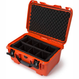Plasticase Inc. 918-2003 Nanuk 918 Series Airtight Watertight Case w/Dividers 918-2003 16-7/8"L x 12-7/8"W x 9-5/16"H Orange image.