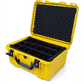 Plasticase Inc. 933-2004 Nanuk 933 Series Airtight Watertight Case w/Dividers 933-2004 19-7/8"L x 16-1/8"W x 10-1/8"H Yellow image.