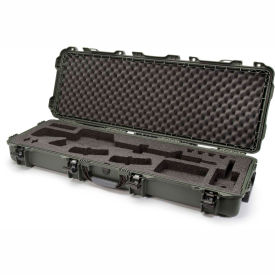 Plasticase Inc. 990-AR06 Nanuk 990 Series AR Rifle Case with Foam Insert 990-AR06 - 47-1/8"L x 17-5/16"W x 6-5/8"H - Olive image.
