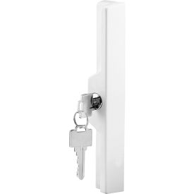 Prime-Line Products Company C 1120 Prime-Line® Sliding Door Outside Pull, w/Key, White Diecast, C 1120 image.