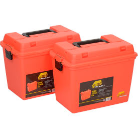 Plano Molding Co. 181250 Plano Molding 181250 Emergency Supply Box with Tray 17"L x 10-3/8"W x 13"H, Orange image.