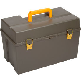 Plano Molding Co. 701001 Plano Molding 701-001 Toolbox with Tray 21-5/16"L x 12-1/2"W x 13-1/2"H Gray image.