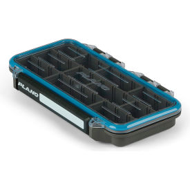 Waterproof StowAway Compartment Box 9-1/8"W x 5"D x 1-1/4"H, Black/Blue view 2