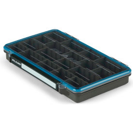 Plano Molding#&174; Waterproof StowAway Compartment Box 14"W x 7-1/4"D x 1-3/4"H Black/Blue 