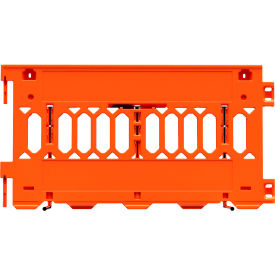 Plasticade Products 2008-O Plasticade Pathcade Barrier System w/o Sheeting, 72"x 3"x 38", Orange image.