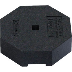 Plasticade Products 800-RB-60-1PK Plasticade Portable Post Sign Rubber Base, 60 Lb, Black image.