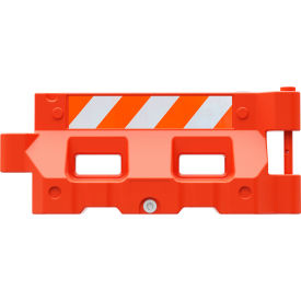Plasticade® Hydrocade Water Filled Barricade with EG Sheeting Orange 