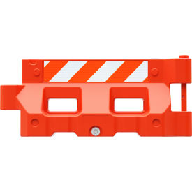 Plasticade® Hydrocade Water Filled Barricade with HIP Sheeting Orange 