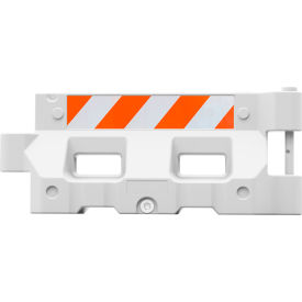 Plasticade® Hydrocade Water Filled Barricade with EG Sheeting White 