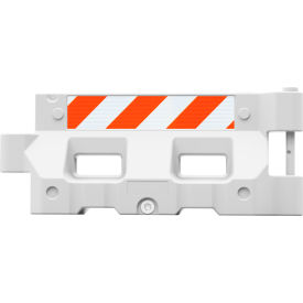 Plasticade® Hydrocade Water Filled Barricade with HIP Sheeting White 
