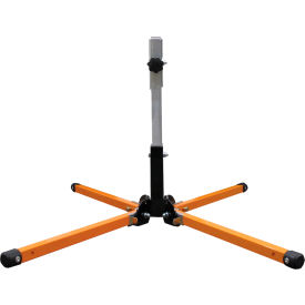 Plasticade Products SS300 Plasticade Compact Springless Sign Stand For Roll-Up Signs 36" & 48", Powder Coated Orange Steel image.