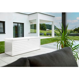 Galvanized Steel Leisure Time Deck Box, 210 Gallon Capacity, White view 2