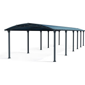 Palram - Canopia Arcadia 12700 12 x 42 Carport Gray 