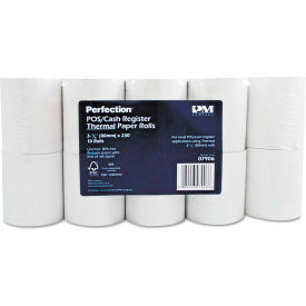 PM Company 7906 PM Company® Single-Ply Thermal Cash Register/POS Rolls 07906, 3-1/8" x 230, White, 10/Pack image.