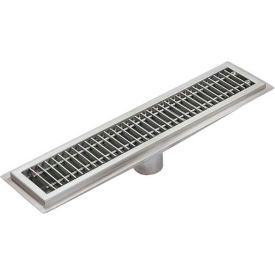 IMC TEDDY FOODSERVICE EQUIP FWR-72-SG IMC Floor Water Receptacle FWR-72-SG with Stainless Steel Grating & 1 Center Drain image.