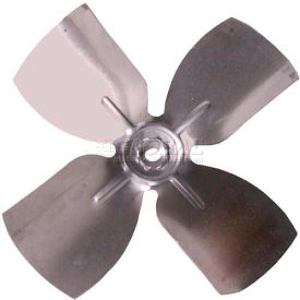 Lau 5.527CCWA Small Fixed Hub Fan Blade, 5-1/2" Dia., 27° Pitch, CCW, 1/4" Bore, 3/4" Blade Depth, 4 Blade image.