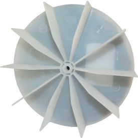 Small Plastic Push-On Fan Blade 4-5/8"" Dia. CCW or CW 3/16"" Bore 1"" Blade Depth Wheel Blade