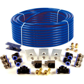 PRIMEFIT INC PCKIT26 Primefit Air Piping System, 26-Piece Air Push To Connect Union with 1/2" x 100 Nylon Tubing image.