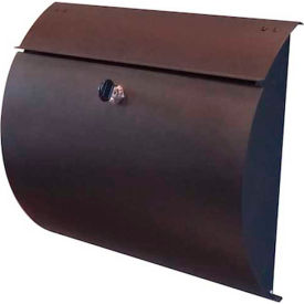 603 Products LLC SPA-M002BLK Spira Stainless Steel Wall Mount Mailbox SPA-M002BLK - 14-3/4"W x 4"D x 13"H, Black image.